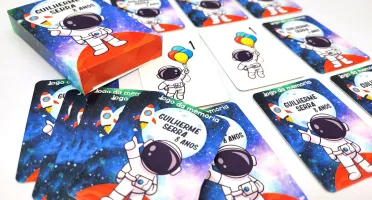 Jogo da Memória Astronauta 12 Pares com Caixa