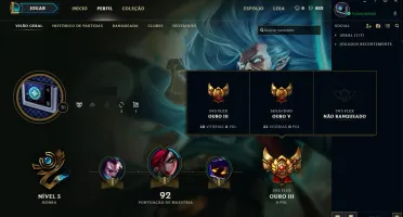 Conta Ouro 5/Gold V League Of Legends