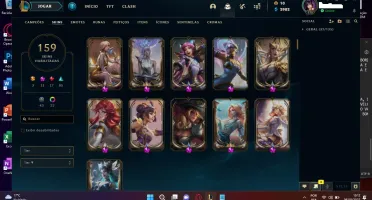 CONTA LOL COM 11 PRESTÍGIOS CONTA MONO SUP