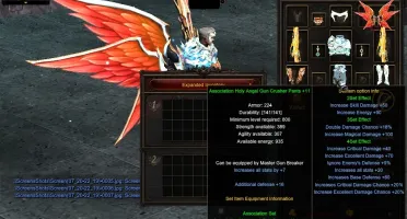 Conta do RealMU Personagem Gun Crusher Lv 821 ALL Holy Angel