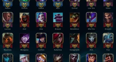 Conta LoL Platina III com borda de DIAMANTE todos campeões