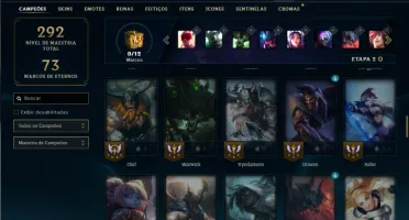 Prata 2 com 80 Champs e 38 Skins