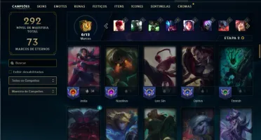 Prata 2 com 80 Champs e 38 Skins