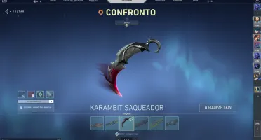 CONTA VALORANT PRATA 2 COM VARIAS SKINS