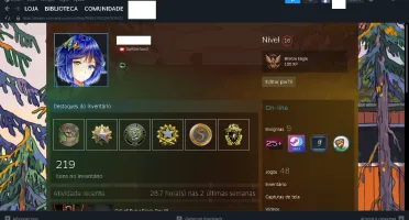 CONTA STEAM MUITOS JOGOS/ITENS! PREÇO BAIXO,