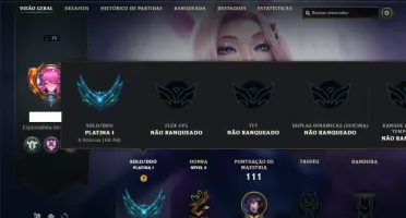 Platina 1 com 60 Champs e 45 Skins + 1000 RP