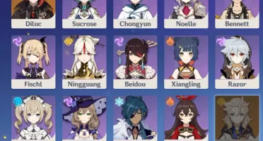 Genshin Impact Rank 47 Venti+keqing+zhongli