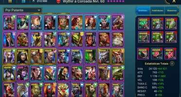 Conta Raid Shadow Legends 25 lendários