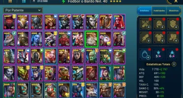 Conta Raid Shadow Legends 25 lendários