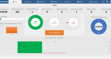 Planilha controle de estudos para Provas / Concurso