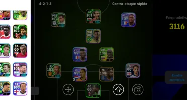 🚨 Conta Efootball De Elite – Força Coletiva De 3116+! 🚨