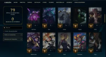 Bronze 2 com 75 Champs e 7 Skins