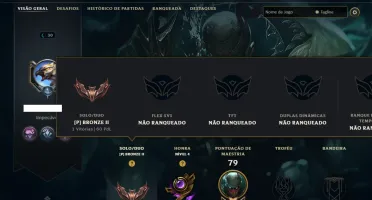Bronze 2 com 75 Champs e 7 Skins