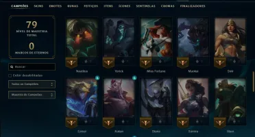 Bronze 2 com 75 Champs e 7 Skins
