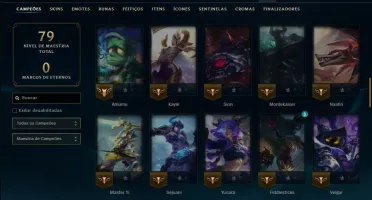 Bronze 2 com 75 Champs e 7 Skins