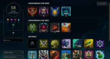 Conta lol plat1 63%win rate 25 champ 4skins