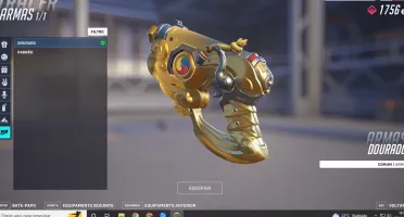 Conta OW2, 6 armas douradas e muitas skins