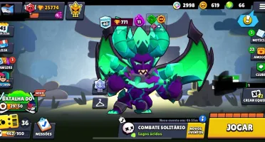 Conta Brawl 24 hipercargas + clash of clans cv 11 herois 48