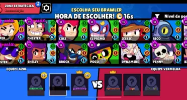 Conta Brawl 24 hipercargas + clash of clans cv 11 herois 48
