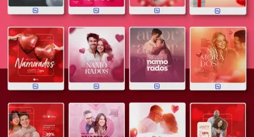 Pack 470 Artes editáveis dia dos namorados Photoshop psd