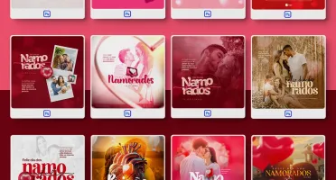 Pack 470 Artes editáveis dia dos namorados Photoshop psd