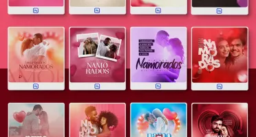 Pack 470 Artes editáveis dia dos namorados Photoshop psd