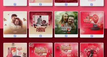 Pack 470 Artes editáveis dia dos namorados Photoshop psd