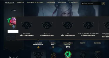 Conta unranked com TODOS os champs e 146 Skins + 2 Prestigio