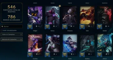 Conta lol 500 skins