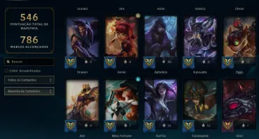 Conta lol 500 skins