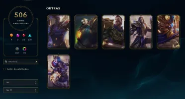 Conta lol 500 skins