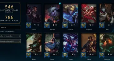 Conta lol 500 skins