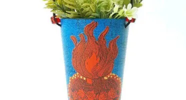 Vasinho Coração Azul