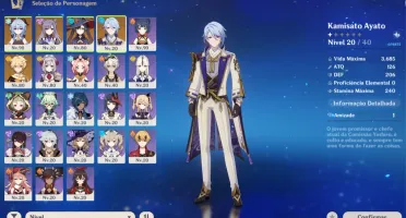 Ganyu + Amus, Ayato + Espada Celestial, Mona + Atlas, Keqing
