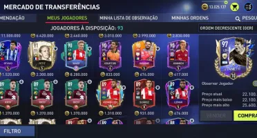 Vendo conta do FIFA mobile com ger 104 ótimo time