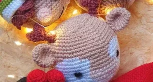 Kit Enfeite de Natal para Arvore de Croche Amigurumi
