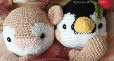 Kit Enfeite de Natal para Arvore de Croche Amigurumi