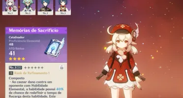 Genshin Impact - Klee + Livro 4* [RANK 7]