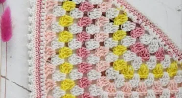 Bandana Primavera de Crochê para Cabelo