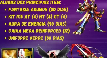 Conta Digimon Masters D.Bagra + Galant + Ot Vice + Susano S.