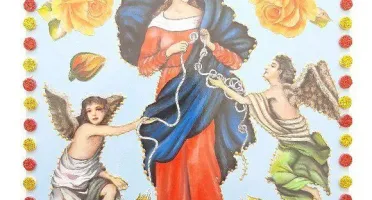Quadrinho de Azulejo "N. S. Desatadora de Nós"