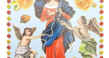 Quadrinho de Azulejo "N. S. Desatadora de Nós"