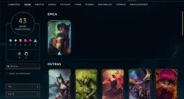 Bronze 4 com 40 Champs e 43 Skins ( Mais de 70 Jogos )