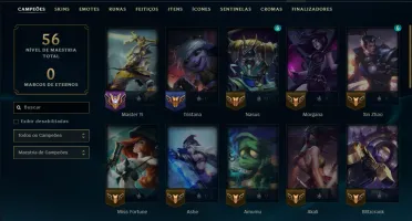 Bronze 4 com 40 Champs e 43 Skins ( Mais de 70 Jogos )