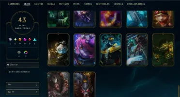 Bronze 4 com 40 Champs e 43 Skins ( Mais de 70 Jogos )