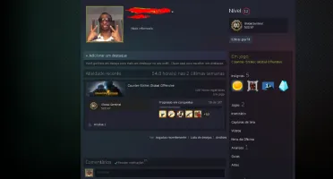 Conta LVL 20 GC PRIME / Level 12 na steam