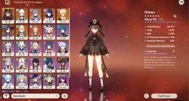 Genshin Impact Conta America - Hutao, Ayaka, Baal +
