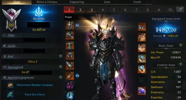 Conta Lostark Main Berserker Server Kazeros +5 Alt T3