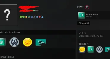 CONTA STEAM 18 ANOS [CS PRIME SUPREMO E TODAS AS INSIGNIAS]