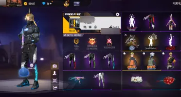 Conta de free fire gemada